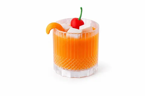 Smoked Old Fashioned Cocktail Sculpture — 3D printed decor piece