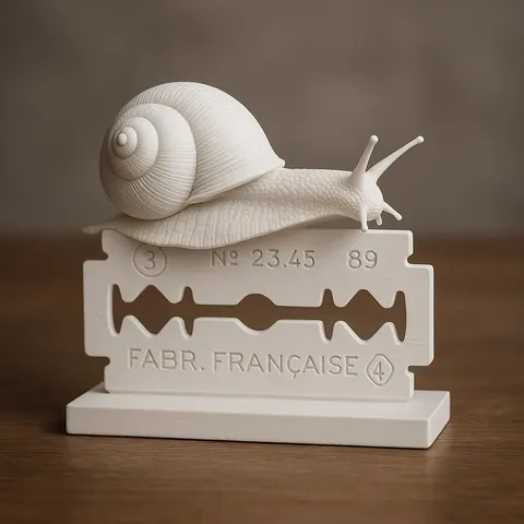 Snail On Blade — 3D printed flexi animal