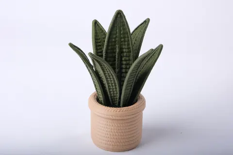 Snake Plant Decor — 3D printed botanical sculpture