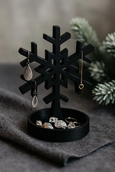 Snowflake Stand — 3D printed desk organizer
