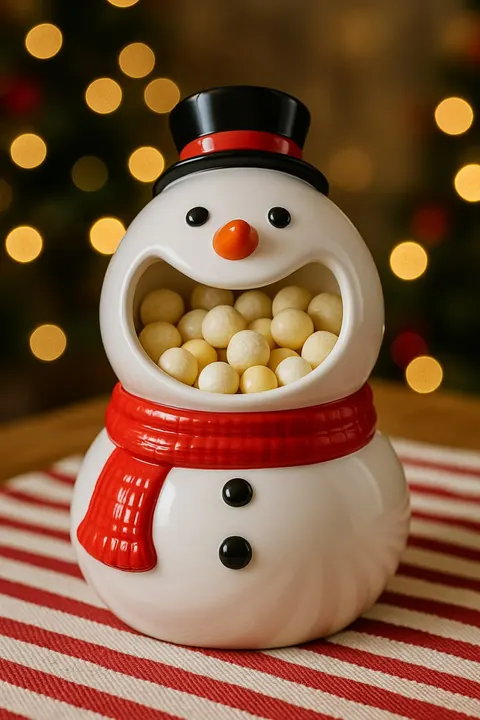 Snowman Piggy Bank — 3D printed desk organizer