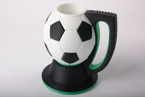 Soccer Ball Drink Holder for Soda Cans and Kitchen Decor — 3D printed desk organizer
