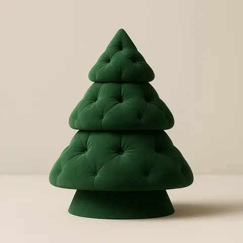 Soft Christmas Tree — 3D printed botanical sculpture