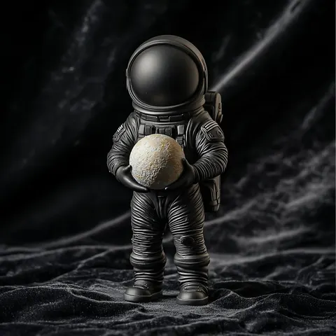 Spaceman — 3D printed bust sculpture
