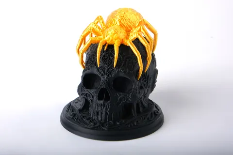Spider Skull Figurine — 3D printed gothic figurine