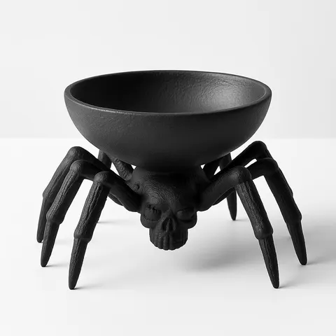 Spider With Plate — 3D printed flexi animal