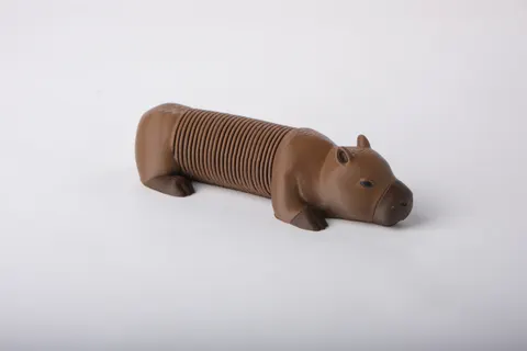 Spiral Capybara Flexi Toy — 3D printed flexi animal