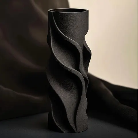 Spiral Elongated — 3D printed geometric vase