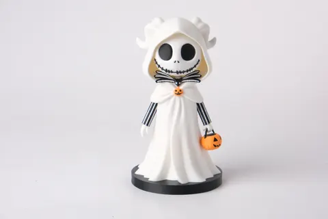 Spooky Ghost in Halloween Costume Figurine — 3D printed seasonal flexi toy