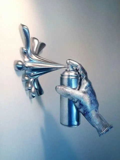Spray Vandal Wall — 3D printed wall decor piece