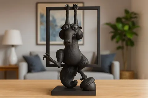 Squirrel With Acorn — 3D printed animal figurine
