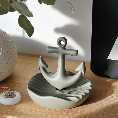 Stand With Anchor — 3D printed desk organizer