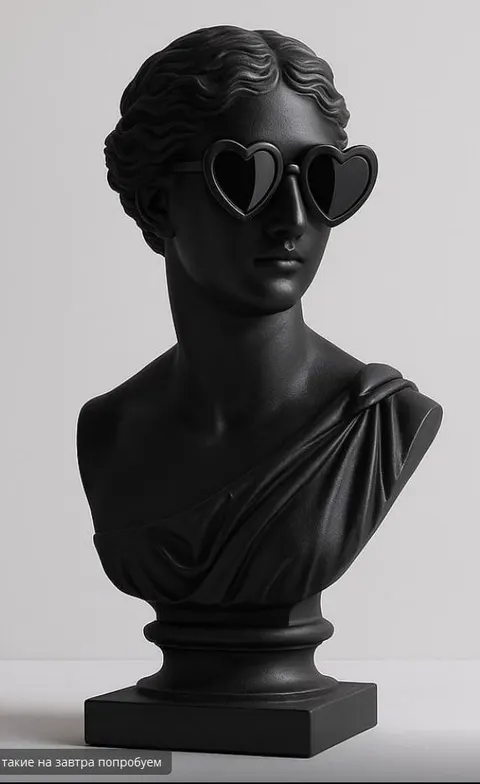 Statue Bust With Glasses — 3D printed bust sculpture