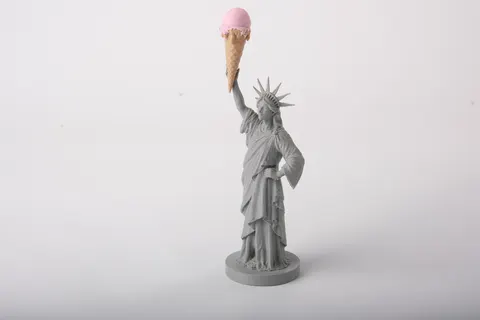 Statue of Liberty Ice Cream Sculpture — 3D printed bust sculpture
