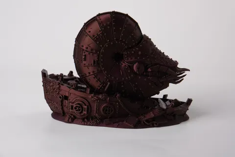 Steampunk Nautilus Wreck Sculpture — 3D printed animal figurine