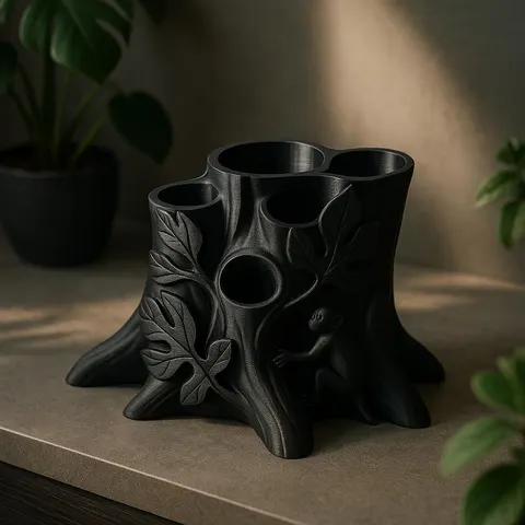 Stump And Monkey — 3D printed animal tray