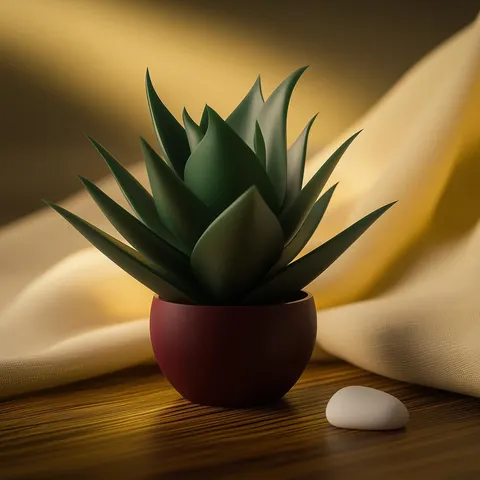 Succulent — 3D printed botanical sculpture