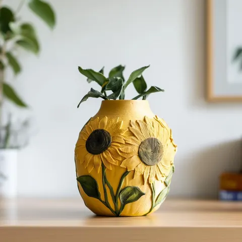 Sunflowers — 3D printed botanical vase
