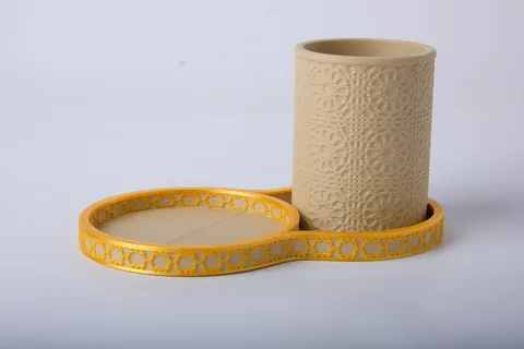 Sunlace Organizer with a Moroccan Pattern — 3D printed minimalist organizer