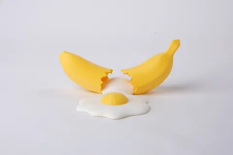 Sunny Peel Sculpture — 3D printed botanical sculpture