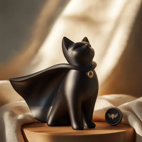 Supercat — 3D printed cat figurine