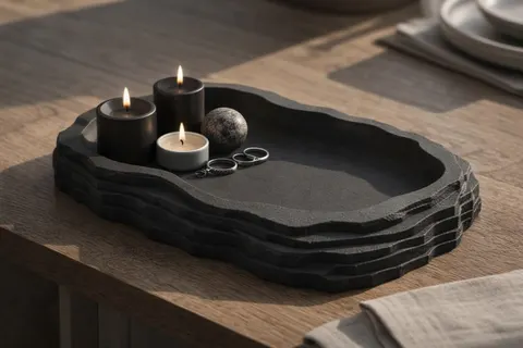Support Layers Stone — 3D printed minimalist organizer