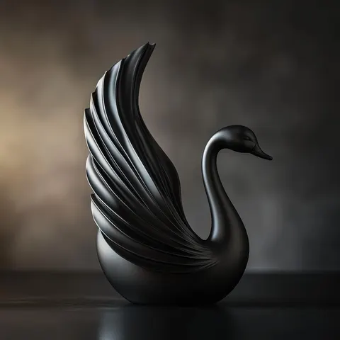 Swan — 3D printed animal figurine