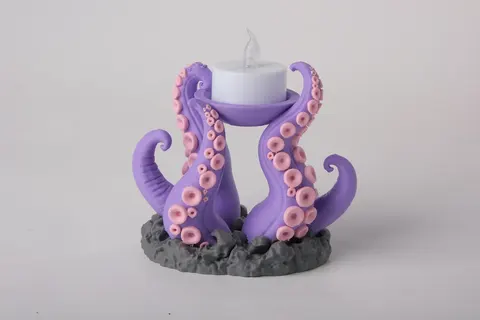Tentacles Candle Holder — 3D printed desk organizer