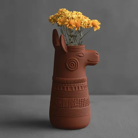 The Lama Vase — 3D printed figural vase