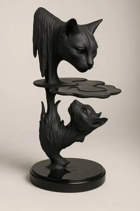 Thoughtful Cat — 3D printed cat figurine
