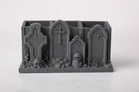 Tombstone Organizer — 3D printed desk organizer