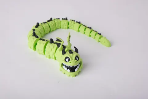 Toxic Dragon Snake — 3D printed fidget toy