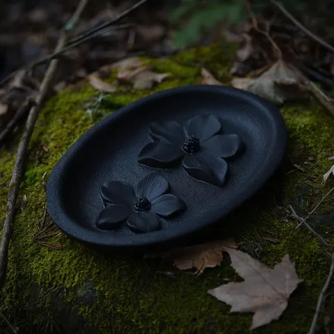 Tray With Flowers 3 — 3D printed botanical tray