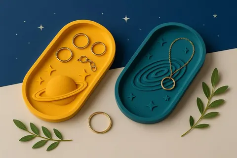 Tray With Galaxy — 3D printed minimalist organizer