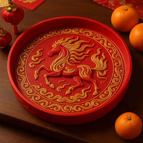 Tray With Horse — 3D printed animal tray