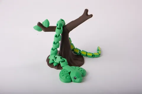 Tree Climber Snake Flexi Toy — 3D printed flexi reptile