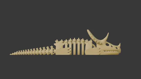 Triceratops — 3D printed flexi reptile