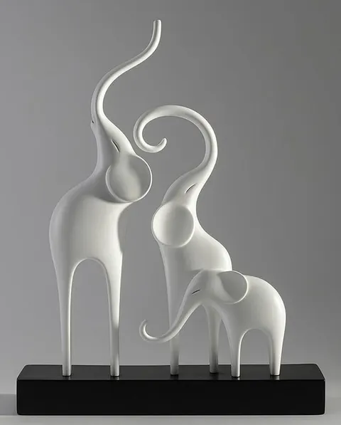 Triplet Elephant — 3D printed animal figurine