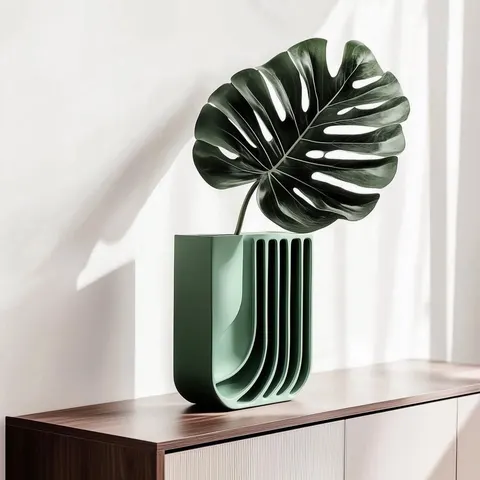 U — 3D printed geometric vase