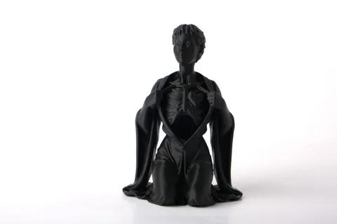 Unveiled Heart — 3D printed gothic figurine