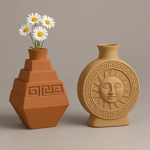 Vase 15 And 16 — 3D printed geometric vase