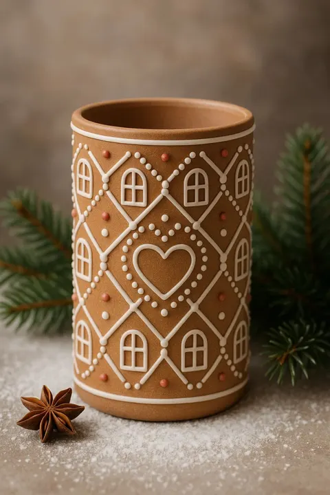 Vase Cookie House — 3D printed seasonal vase