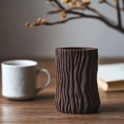 Vase Empty Stump — 3D printed figural vase