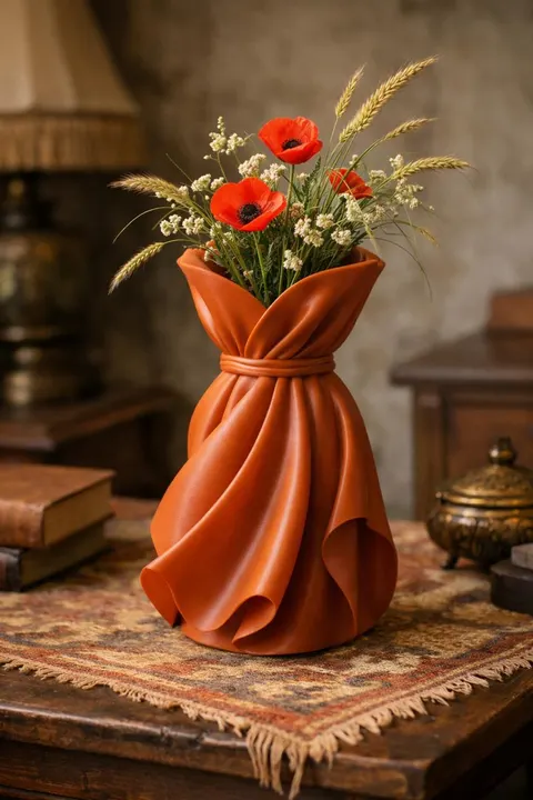 Vase Fabric 5 — 3D printed botanical vase