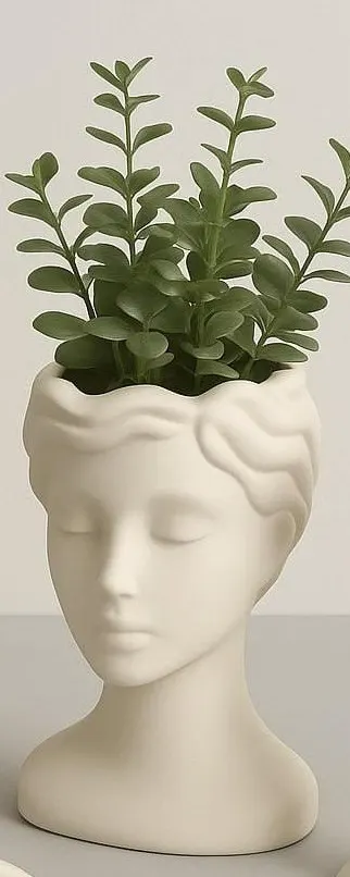 Vase Female Head — 3D printed figural vase