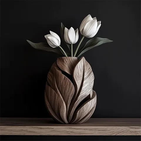 Vase Foliage 2 — 3D printed botanical vase