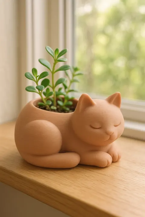Vase Kitten — 3D printed figural vase