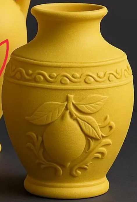 Vase Lemon 2 — 3D printed figural vase