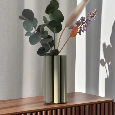 Vase Made Of Tubes — 3D printed geometric vase