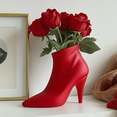 Vase Shoe — 3D printed figural vase
